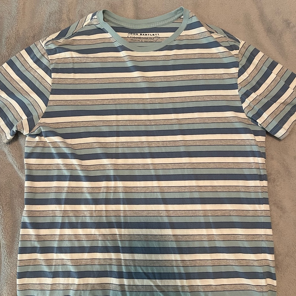 Men’s John Bartlett Striped Short Sleeve T-shirt Size: L